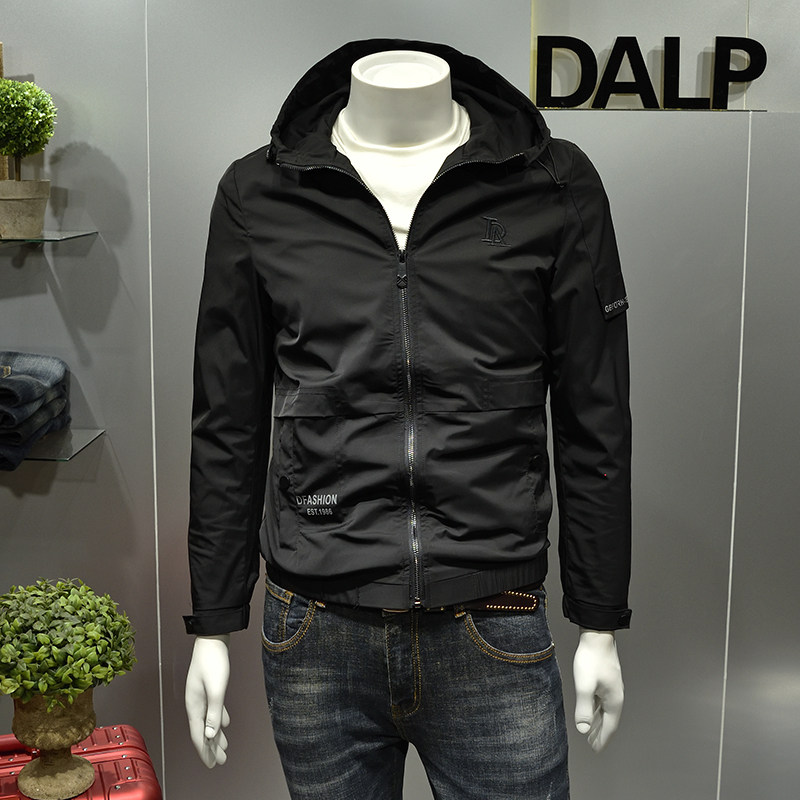 Fall new even hat jacket jacket men's youth sashimi shorts Korean version Trend casual 100 lap fashion men's clothing