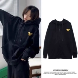 Японская мультяшная весенняя толстовка с капюшоном с молнией для влюбленных, куртка, оверсайз