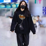 Толстовка с капюшоном, длинная демисезонная Нана для школьников, увеличенная толщина