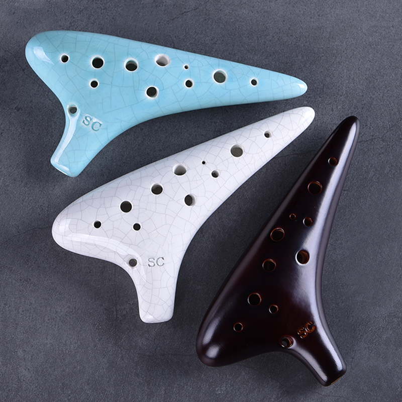 Kongming Ocarina 12-hole SC professional 12-hole treble C-tone Ocarina flute student adult instrument
