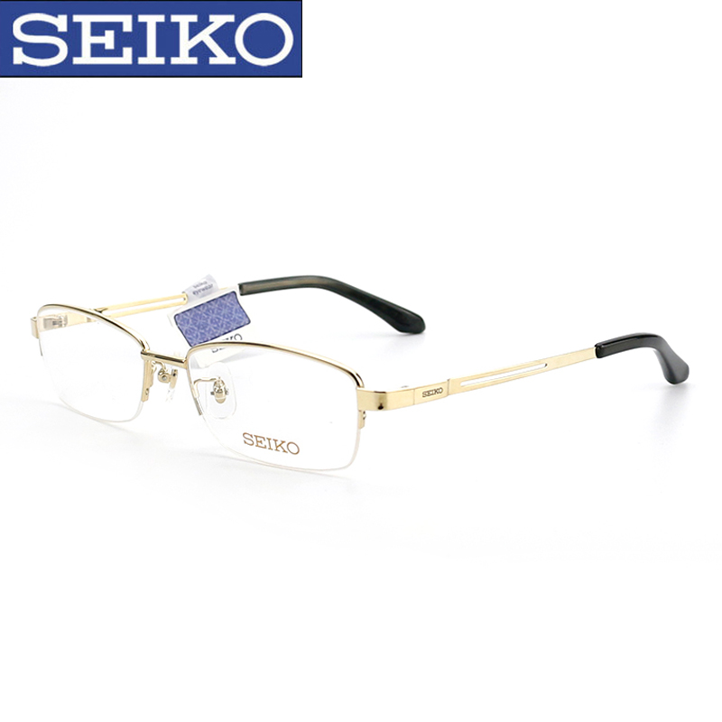 SEIKO Seiko ultra-light pure titanium men's myopia glasses frame optical glasses frame men's business model H01120