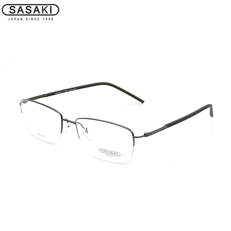 Sasaki Ultralight Spectacle Frames Men Business Box Nearsightedness Spectacle Frames Full Frame Pure Titanium Optical Frames 9102M