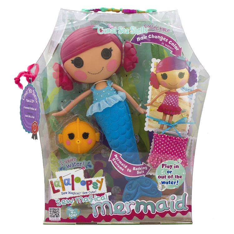 Mga Lalaloopsy Леле ангел стрижка узоры изменяет цвет русалка смена цвета волос большая голова кнопочная кукла