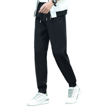 Autumn and winter outdoor warm cotton trousers mens lamb velvet thickened velvet sports trousers leggings trousers large size fat version
