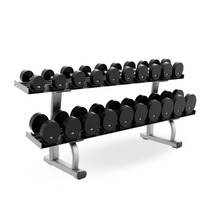 Yulong gym commercial double-layer dumbbell rack 10 pairs of dumbbell shelf horizontal dumbbell rack