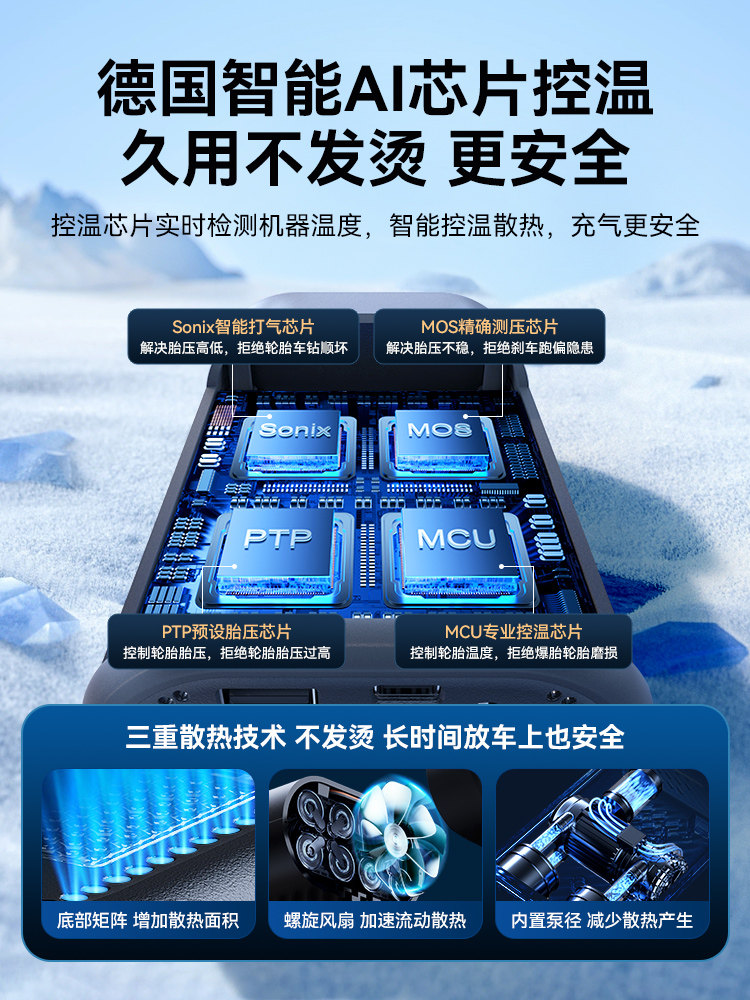 Car Air Pump, Electric Air Pump, Car Emergency Jump Starter, Battery Emergency Power Supply, Jump Starter, Ignition Tool