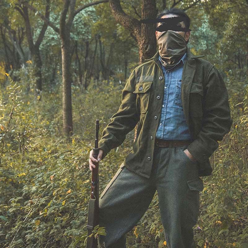 U.S. Military Edition Korean War Chill Wool Shirt Vintage Vietnam Jacket Jacket Military Collection Vintage Personality