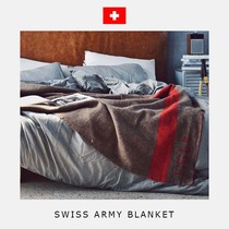 Swiss military version of the wool blanket retro handmade ancient weaving camping mountaineering self-driving outdoor first aid blanket home sheets