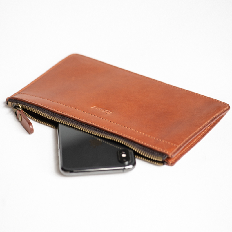 Reforged Horween Simple Handbag US Imported Cowhide Handbag Storage Bag Vintage Handmade