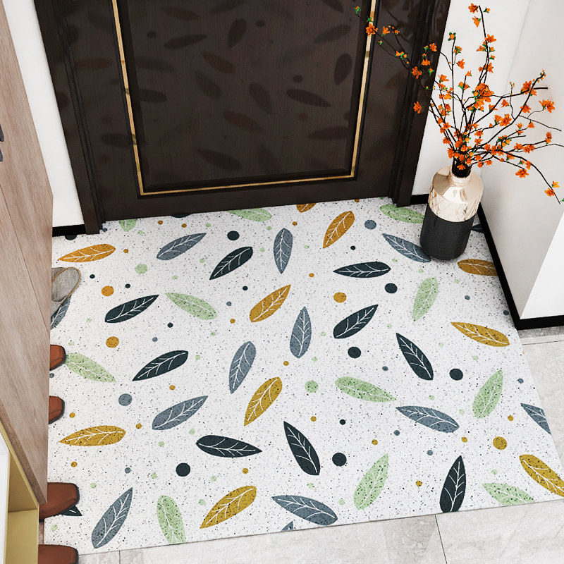 Silk circle floor mat door entry door mat entry porch non-slip mat home Nordic carpet can be cut mat
