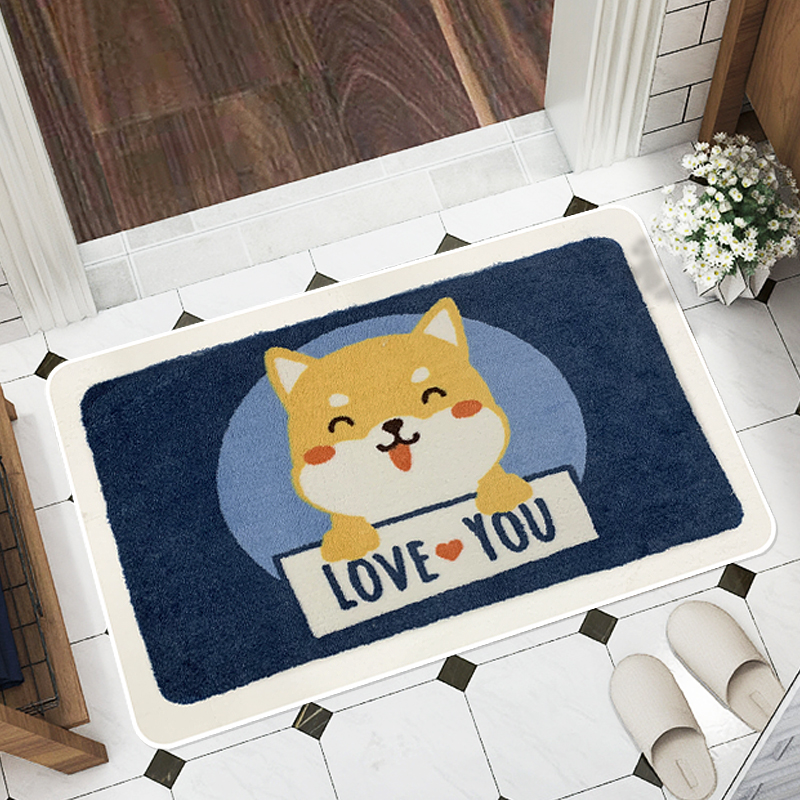 Powder room floor mat door mat toilet bedroom door mat bathroom non-slip absorbent foot mat door mat door