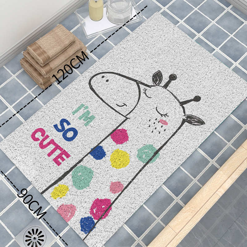 Children's bathroom anti-slip mat powder room shower room anti-fall floor mat home hollow shower bath foot mat full shop