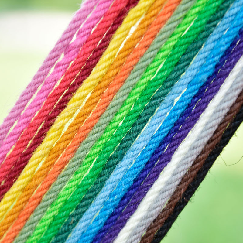 6mm Colorful Hemp Rope DIY Handmade Braided Rope Vase Cat Climbing Frame Scratching Board Rope Binding Rope Decorative Rope