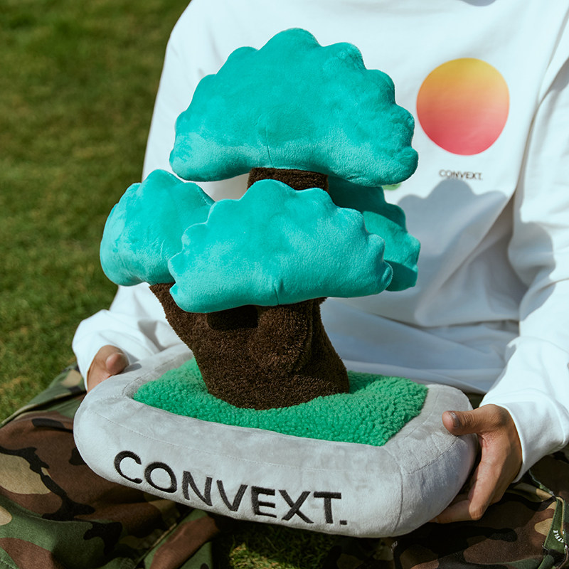 CONVEXT. Xie Convex XIETU Komatsu Bonsai Plush Doll Trend Creative Green Plant Potted Christmas Gift
