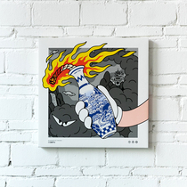 XIETU burning and bottle cloth surface frameless painting decorative painting