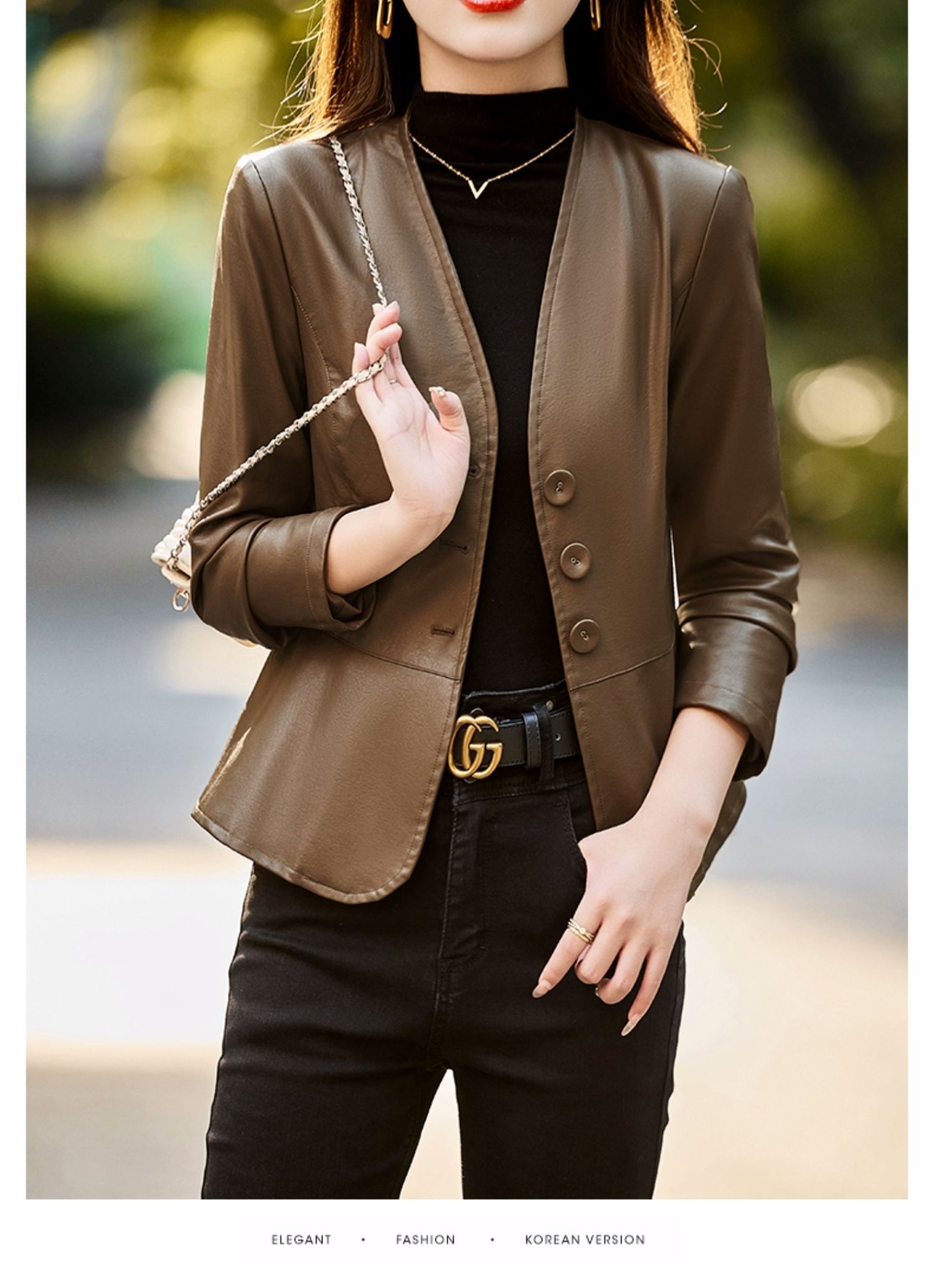E3433 1590K ÁO DA NỮ TEMTDEI VEST DÁNG ÔM BODY GỢI CẢM SEXY MÙA XUÂN THU ĐÔNG THỜI TRANG NỮ G04 SẢN PHẨM MỚI