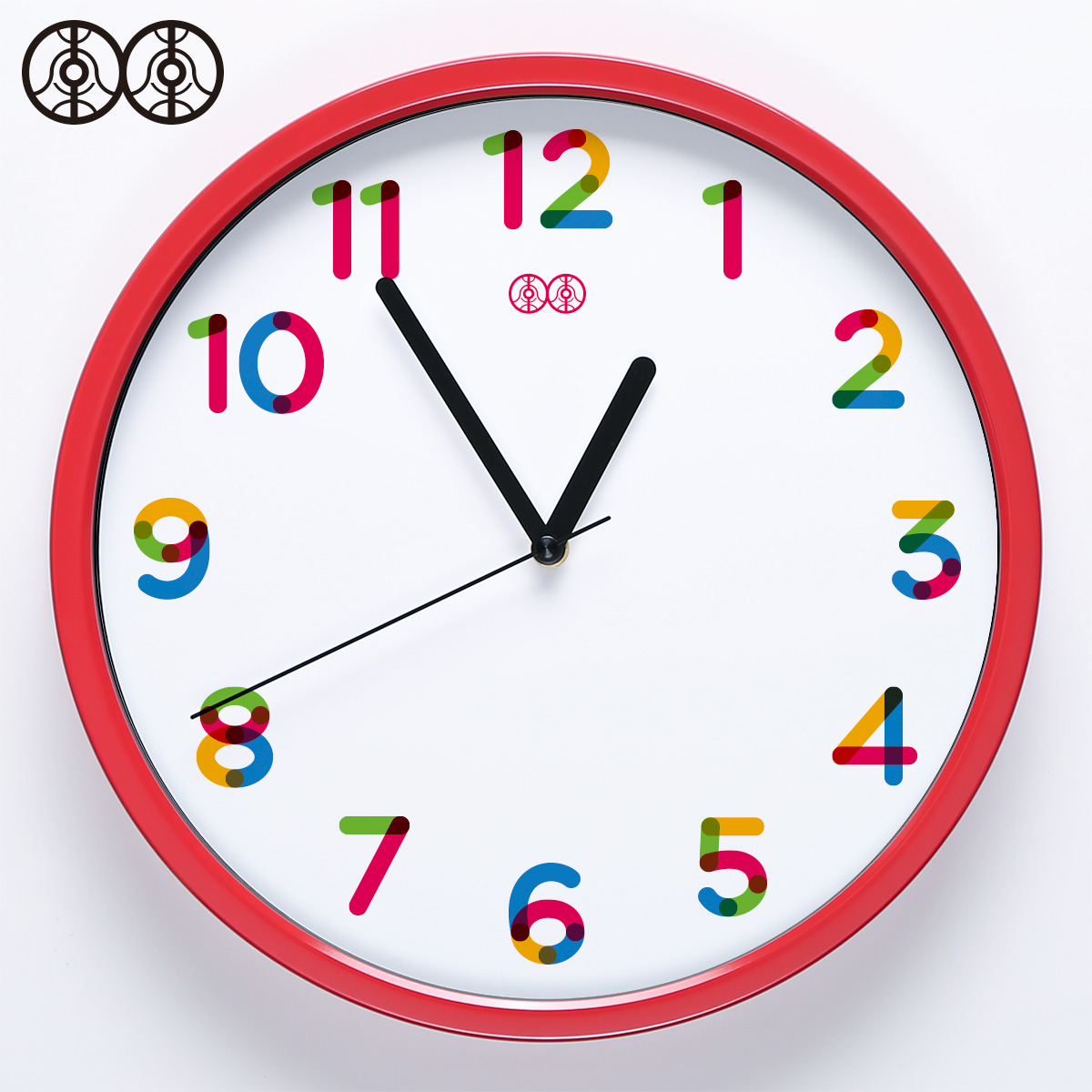 Lee Lee Art Wall Clock Wall Watch Color Children's Room Cute Kids Cartoon Bedroom Living Room Muted Quartz Watch