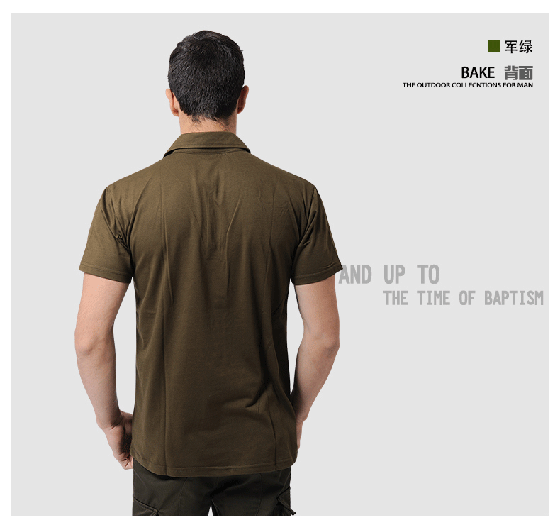 Quân đội hoang dã đích thực giải trí ngoài trời lĩnh vực ngụy trang quần áo nam niêm phong Commando cotton ngắn tay áo thun đặc biệt - Những người đam mê quân sự hàng may mặc / sản phẩm quạt quân đội quần áo rằn ri đặc công