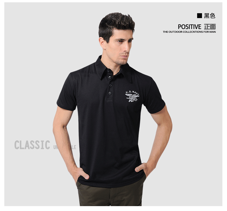 Quân đội hoang dã đích thực giải trí ngoài trời lĩnh vực ngụy trang quần áo nam niêm phong Commando cotton ngắn tay áo thun đặc biệt - Những người đam mê quân sự hàng may mặc / sản phẩm quạt quân đội quần áo rằn ri đặc công