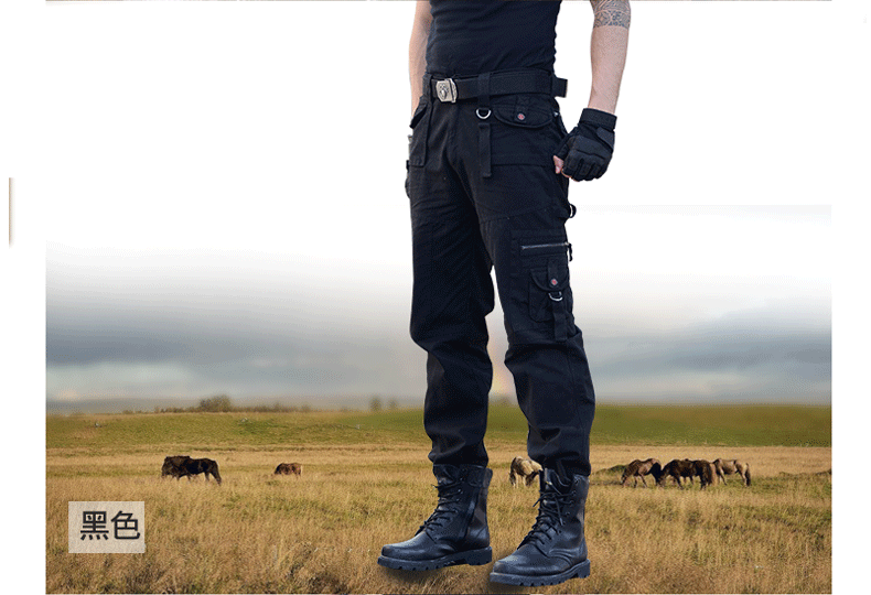 Jun Ye Xing ngoài trời quần áo ngụy trang quân đội người hâm mộ quần nhiều túi quần overalls quần thường - Những người đam mê quân sự hàng may mặc / sản phẩm quạt quân đội giày quân nhu