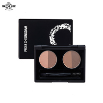 P Korean ICCASSO charm four-color eyebrow powder nose shadow powder natural waterproof sweat three-in-one with eyebrow brush