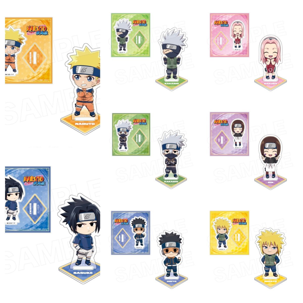 In Stock Vv Collaboration Naruto Shippuden Qq Character Acrylic Stand Sakura Character Card