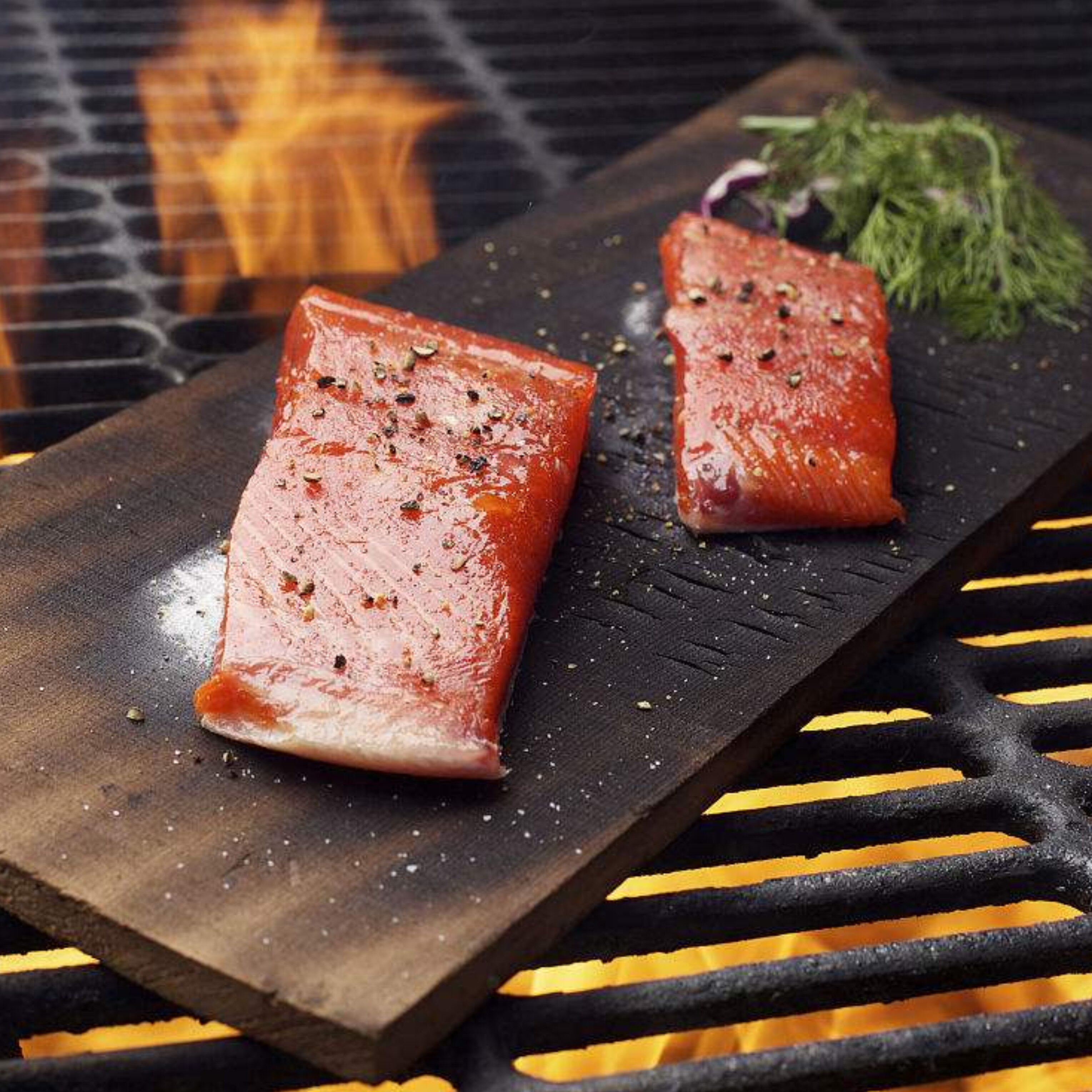 Cherry Wood Barbecue Plate Smoke Lavender Wood Outdoor Salmon Barbecue Utensils