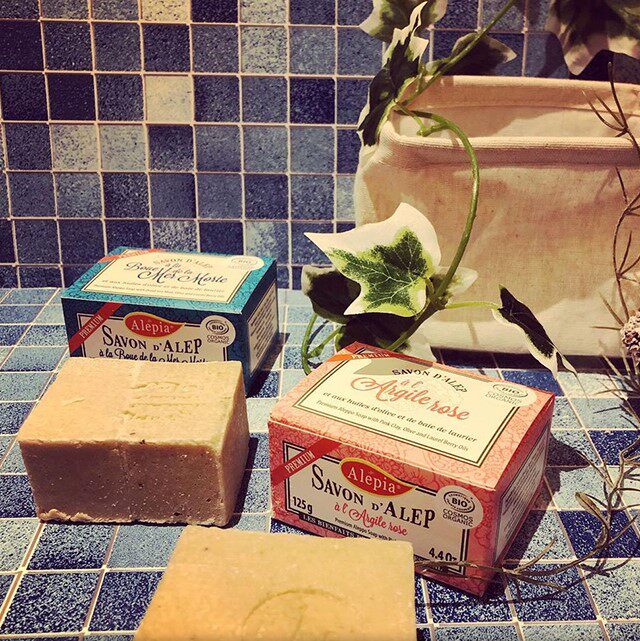 Alepia France imported Noodle Soap Essential Oil Soap Olive Laurel Soapy Soap men and women washed face Marseille soap handmade soap