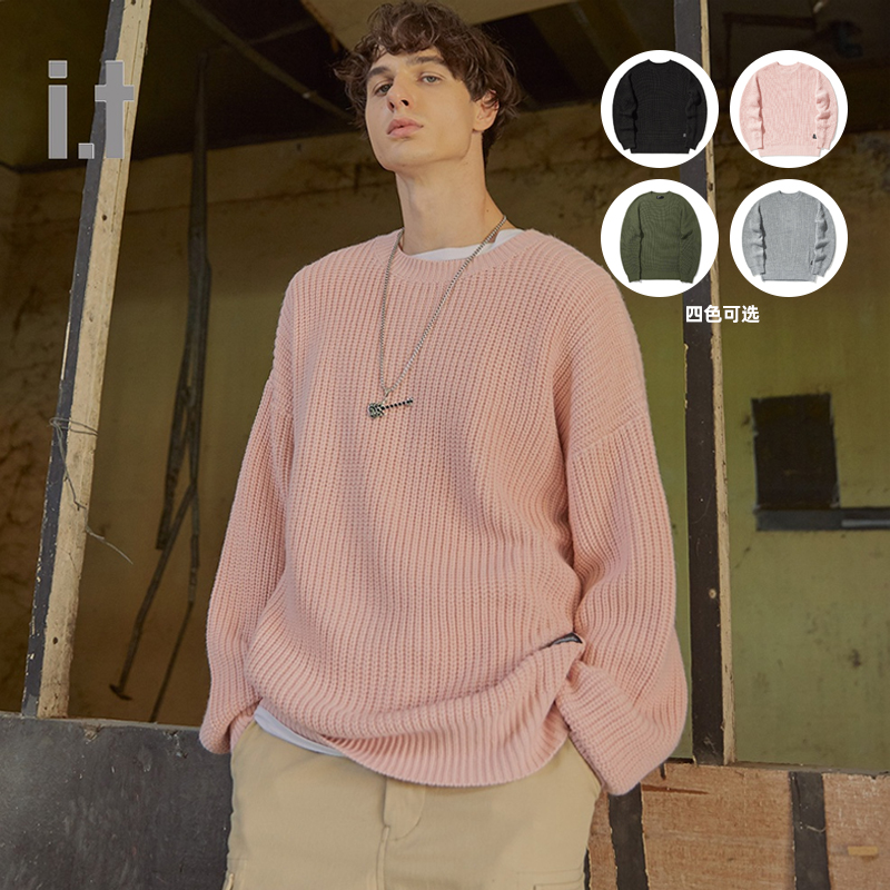 it UNDERGARDEN couple sweater autumn casual thick rod knitting 4004MAD