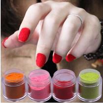 Autumn-winter velvet nail polish fluff display white plush velvet fur merrille multicolored optional