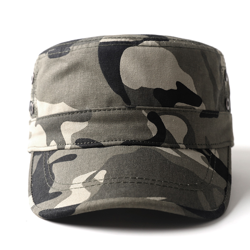 Camouflated Hat Men Flat Top Hat Spring Autumn Season Outdoor Sunscreen Duck Tongue Cap Leisure 100 Hitch Winter Emancipation Cap-Taobao