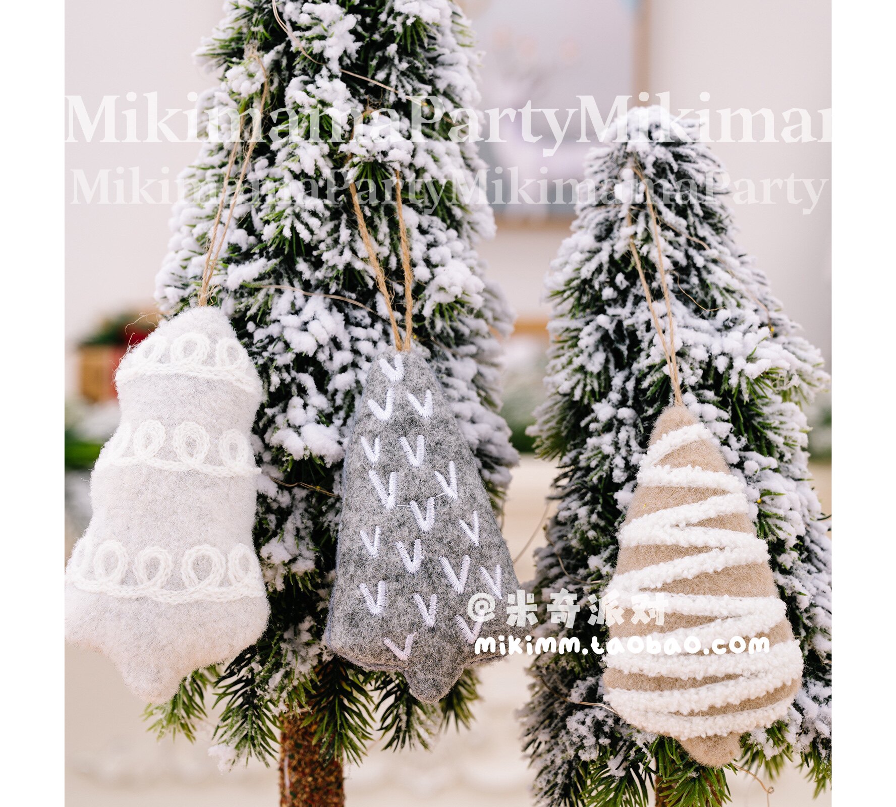 Christmas season new decoration pendant fabric tree tree pendant cartoon creative festive atmosphere layout props decoration