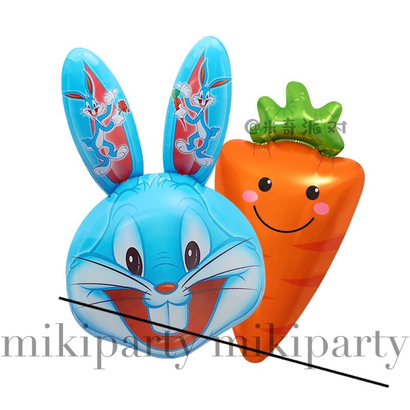 Korean birthday party decoration props toy Bugs Bunny cartoon shape aluminum film balloon rabbit balloon