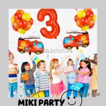 Amazon toy fire truck set balloon engineering vehicle flame flame childrens first birthday toy