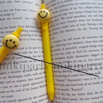ins Korean style creative yellow smiley press gel pen black stationery water-based signature pen office supplies