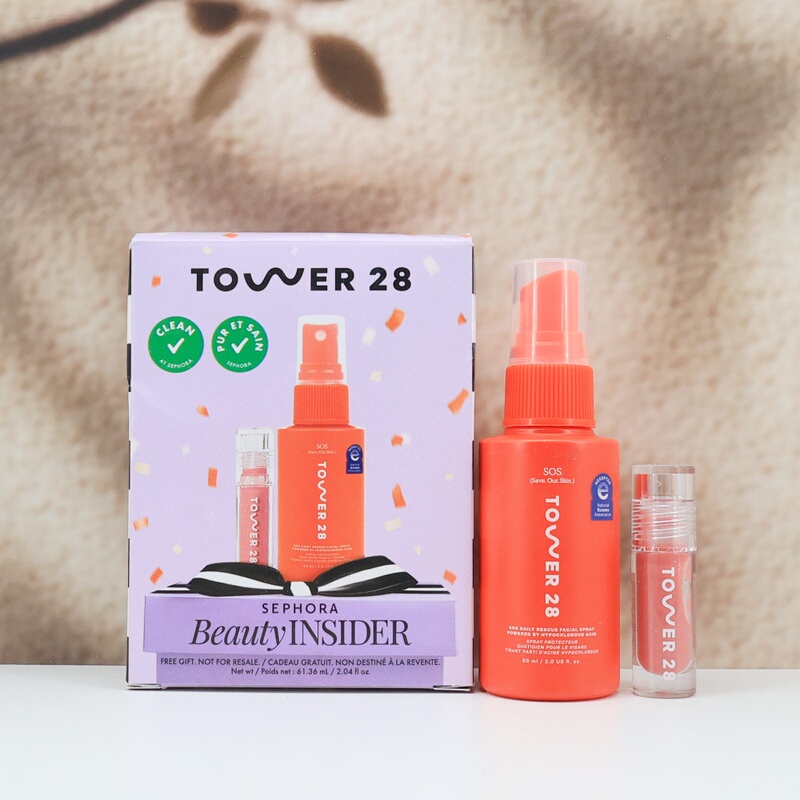 In Stock Tower28 Sos Emergency Moisturizing Spray Toner 60ml + Mini Lip Balm Set Soothing and Repairing In Stock Tower28 Sos Emergency Moisturizing Spray Toner 60ml + Mini Lip Balm Set Soothing and Repairing