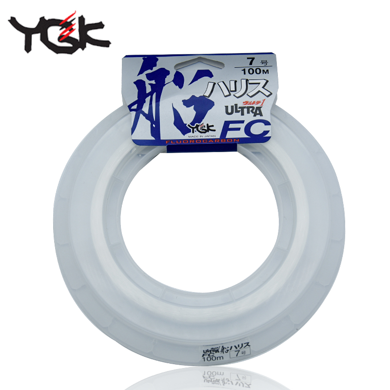 Japan original YGK Boat fishing FC Carbon Line Carbon Line 100 Mioia Line front lead Sub-line Freshwater Sea Fishing line