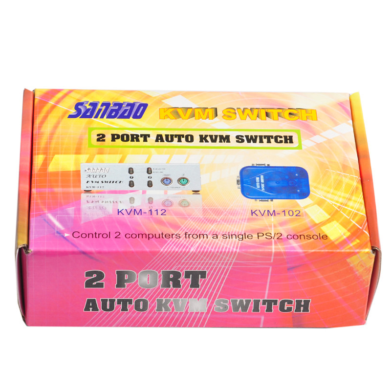 KVM-102z 2-port multi-computer host automatic switcher (with wiring) - Taobao