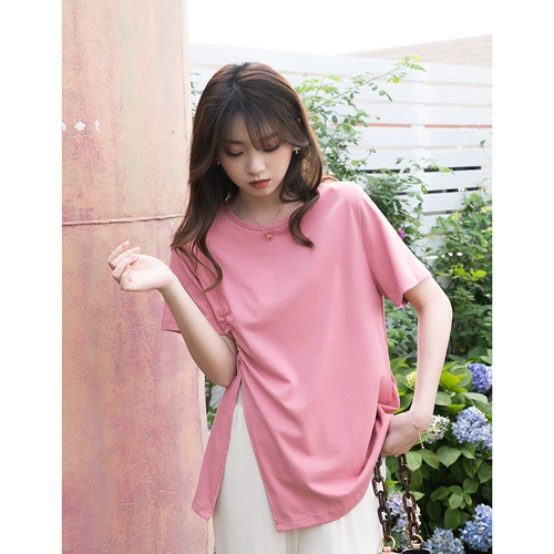 谜秀 Футболка, брендовая сексуальная летняя одежда, сезон 2021, городской стиль, в корейском стиле, короткий рукав