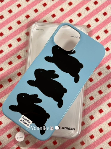 Apple, ретро милый совместимый кролик, iPhone13 Pro, iPhone 11/12/14, чехол для телефона, защитный чехол, Южная Корея, iphone, 14, 14promax