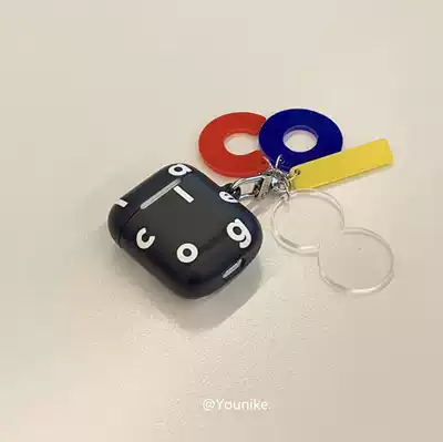 Korean ins Designer Simple Letter Pendant airpods1 2 Wireless Bluetooth Protective Cover airpods pro