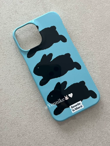 Apple, ретро милый совместимый кролик, iPhone13 Pro, iPhone 11/12/14, чехол для телефона, защитный чехол, Южная Корея, iphone, 14, 14promax