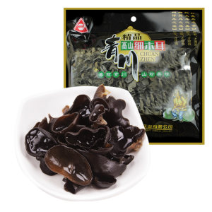 川珍旗舰店高山细木耳干货150g无根耳四川青川土特产椴木黑木耳