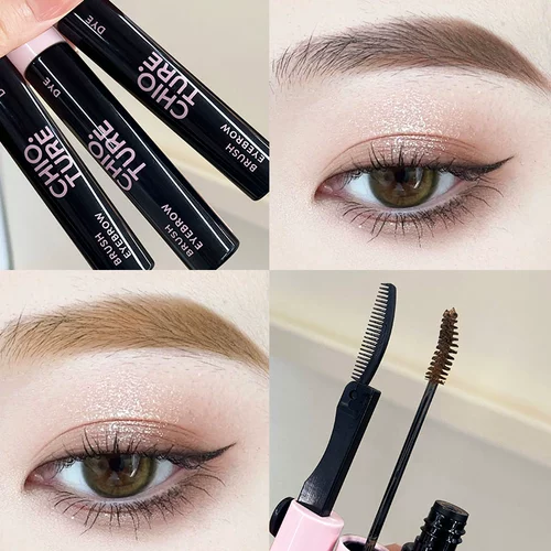 Водостойкая краска для бровей, крем, светлый коричневый карандаш для бровей для бровей, долговременный эффект, 2 в 1