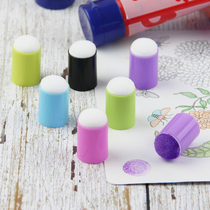 Childrens handmade DIY finger cot sponge brush graffiti sponge head smear smudge painting seal color painting rubbing tool