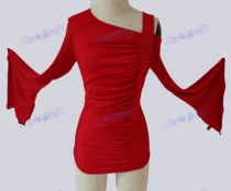 Latin dance square dance costume top new modern dance practice uniform dance costume women ballroom dance Y035