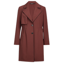 (Fashionable commuting) NAERSI shopping mall same style lapel windbreaker 24 early autumn coat for women