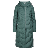 NAERSI duck down cold-proof down jacket long-sleeved green temperament mid-length coat winter new style