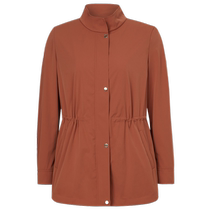(Four-sided elastic) NAERSI stand-up collar waist windbreaker jacket for women 2024 autumn new top