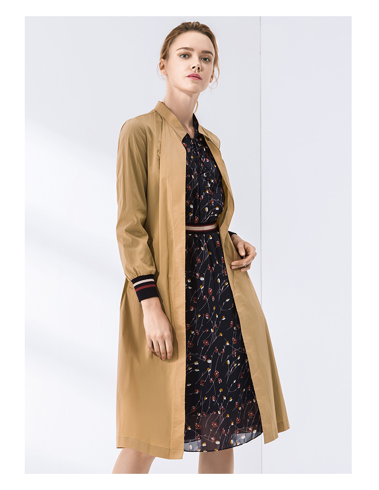 Narsi nữ phiên bản Hàn Quốc của áo gió 2019 mùa thu đông mới - Trench Coat mẫu áo khoác nữ đẹp
